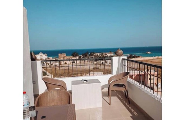 Rooftop in Hurghada with a seaview