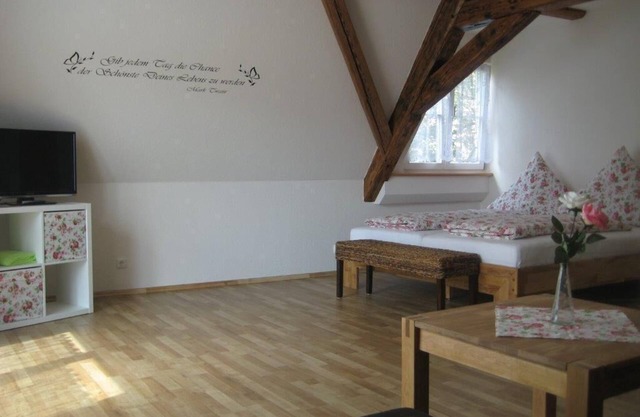 Apartamento mágico de rosa con marco expuesto en 1. Piso para max. 2 personas