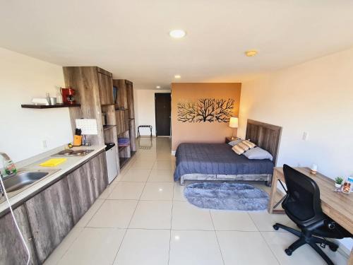 S05 MASTER SUITE Premium TEC CEM con Cocineta WiFi Balcón Parking Terraza