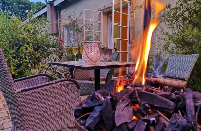 Cabaña de Sagewood para 2 personas con maravillosa terraza privada en el jardín.