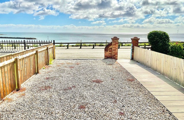 Sandbanks (for dolphin watching). Spectacular views across the whole bay.