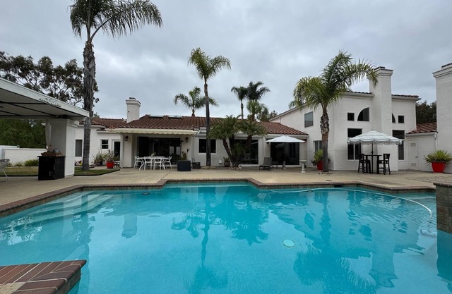 Serene Mini Estate in wonderful Encinitas w/ game room, AC, Sauna, Pool and Spa.