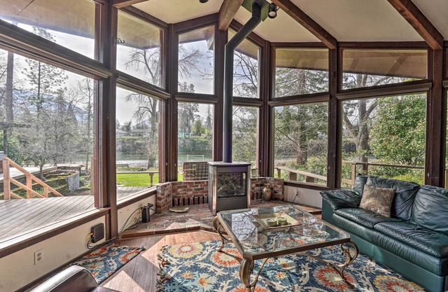 Serene Riverfront Escape w/ Hot Tub & Views!