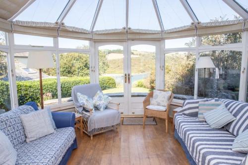 Sherriffs, Bantham overlooking the estuary and Burgh Island