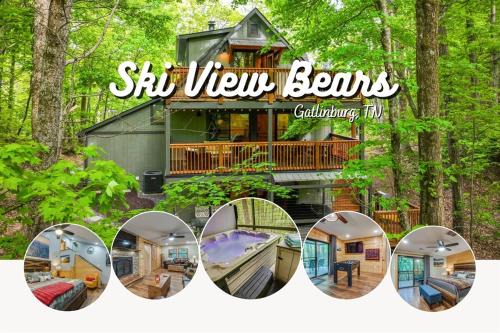 Ski View Bears - Gatlinburg! Serene Cabin with Views, HotTub, GameRoom