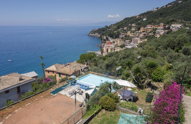 Sori: Penthouse en Villa con piscina y vista panorámica del Golfo Paradiso