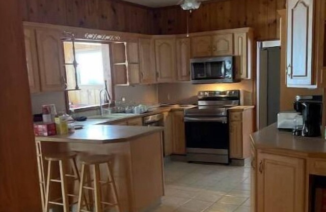 The Entire Resort is 110 foot Waterfront property with a Lodge and 4 Log Cabins.