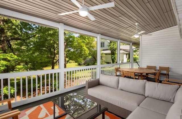 Spacious 3BR Cottage w/ Epic Patio | Walk to Town