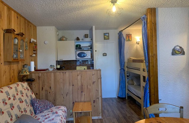 Estudio amplio en Pra-Loup 1500 - 4 pers, balcón, cerca del telecabina