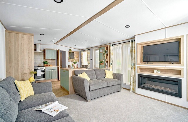 Spacious, stylish and modern caravan.