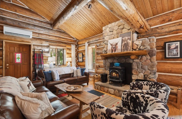 Spend Winter Here! Beautiful Montana Log Cabin Home! Stunning Forested Views!