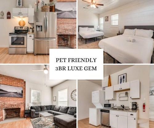 Stockyards- 4min Pet Friendly 3BR Luxe Gem