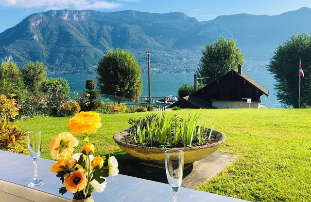 Estudio a 70 metros del lago de Annecy con terraza frente al lago