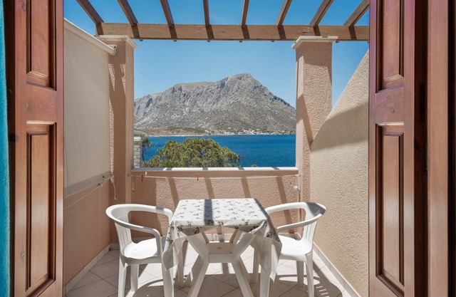 Estudio 'Amphitrite -' con vistas al mar, Wi-Fi y aire acondicionado