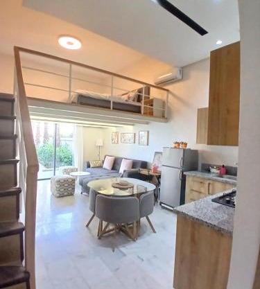 Studio Cosy avec Mezzanine Piscine et Plage à 5 min à Zenata City