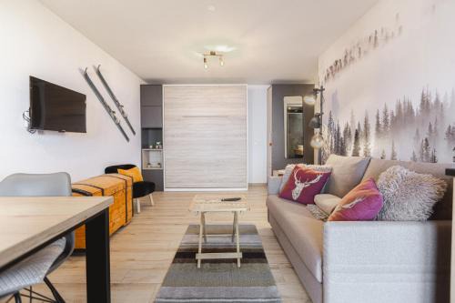 Studio rénové avec vue imprenable sur les Alpes