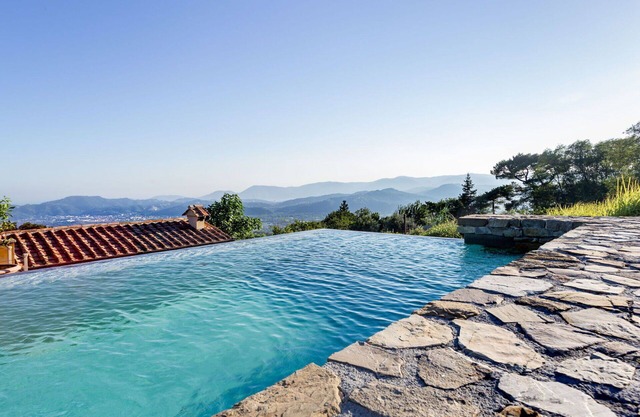 Casa de vacaciones privada con piscina privada, A/C, WIFI, TV, vista panorámica, aparcamiento