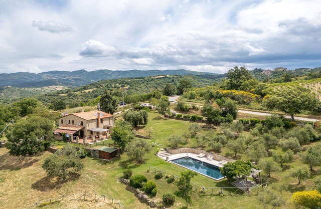 Maravillosa casa de vacaciones privada con A/C, WIFI, piscina privada, TV, patio y vista panorámica