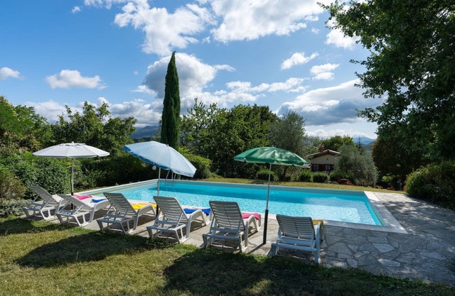 Estupenda casa de vacaciones privada con WIFI, piscina privada, jacuzzi, TV y vista panorámica