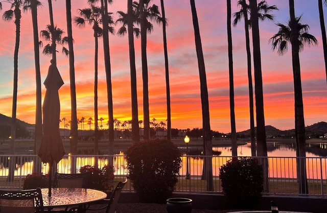 Sunset Reflection in Estrella-Goodyear, AZ -exceptional AZ sunsets on the lake.