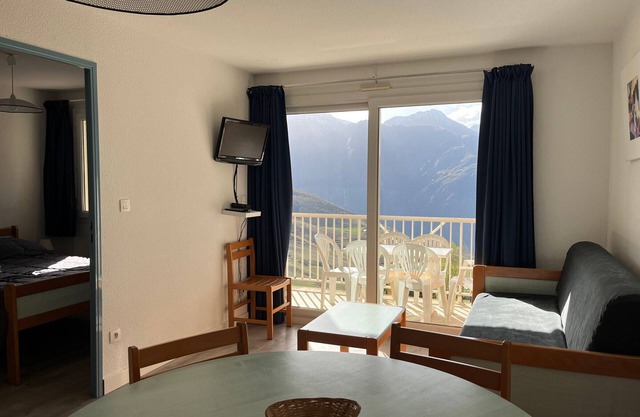 Apartamento T2 con balcón, lanzadera gratuita cerca de las pistas en Peyragudes