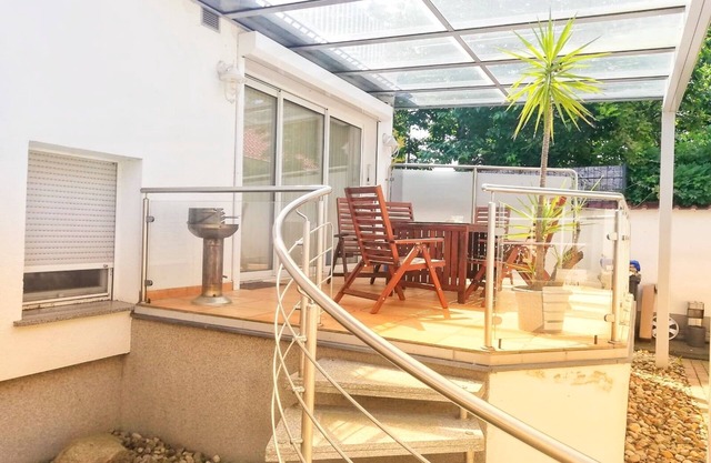 Tasteful vacation apartment with large summer terrace and fireplace