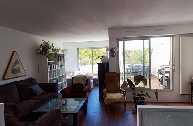 Terrasse 50 m2 à Nantes et 3 Chambres, Shopping, Nature, Randonnée, Footing