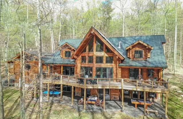 La casa de troncos en Sugarloaf