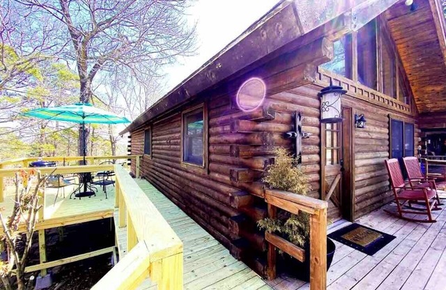 La cabaña de lujo en Bear Mountain Log Cabins