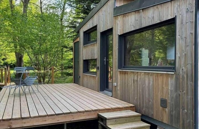 Tiny house and terrace on the island