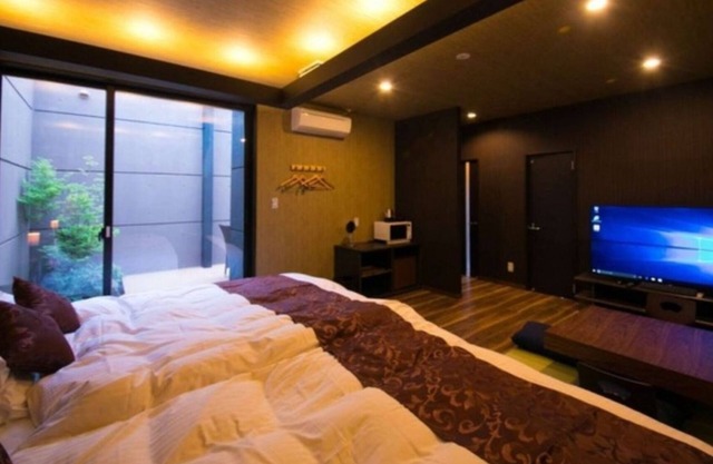 Twin bed Tatami Onsen outdoor rock bath/Oita Ōita