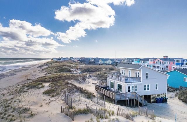 Unbelievable Oceanfront Views! w/Hot Tub and Large Deck Space in South Nags Head