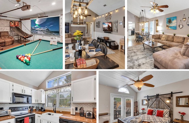 Casa 6/3 - Piscina, trampolín, cine, cerca de las playas, Orlando, Disney, UCF.