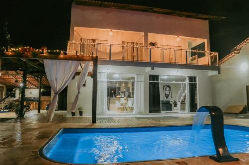 Vila hangloose vista da lagoa