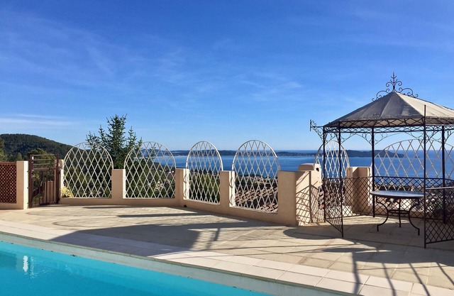 VILLA *** 4p VISTA MAR 180 ° CARQUEIRANNE la isla Porquerolles PISC. PRIVADO