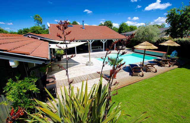 Villa du Bassin, piscina climatizada, spa, sauna, 5 minutos Lège-Cap-Ferret-Andernos