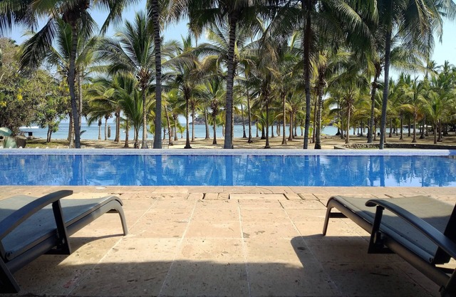 Villa en la playa.