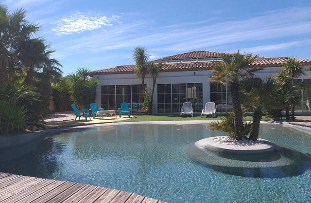 Villa con piscina cubierta, Cuenca californiana, Jacuzzi, Sauna