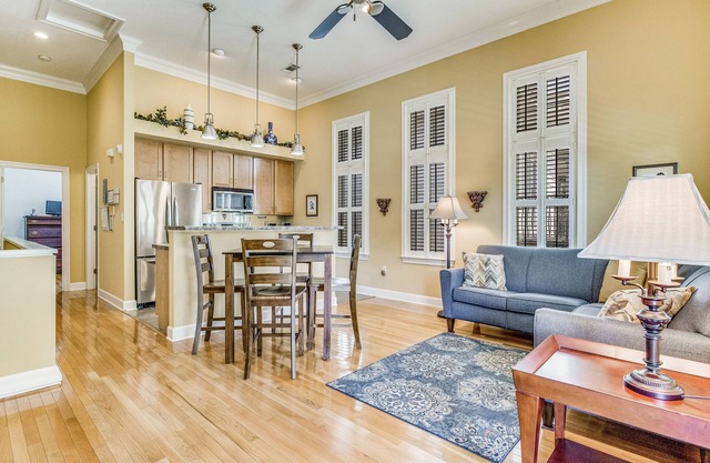 Walk to Blue Wahoos Stadium, Balcony views overlooking Downtown Pensacola