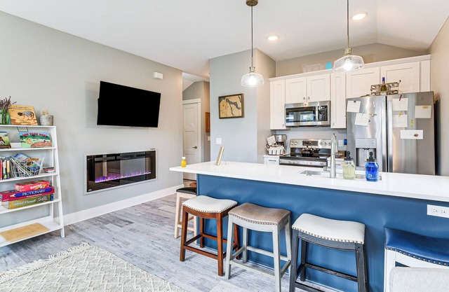Walk to Dtwn: Charlevoix Condo w/ Fireplace