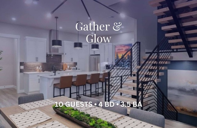 Gather & Glow | Sleeps 12 | Hot Tub + Game Room