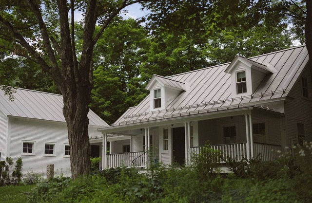 Warren Village home steps from bubbling brook