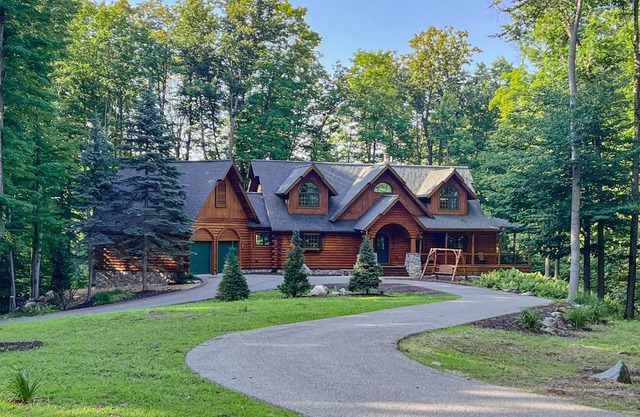 Invierno-Verano-país de las maravillas! Luxury Log Home Shanty Creek Resort