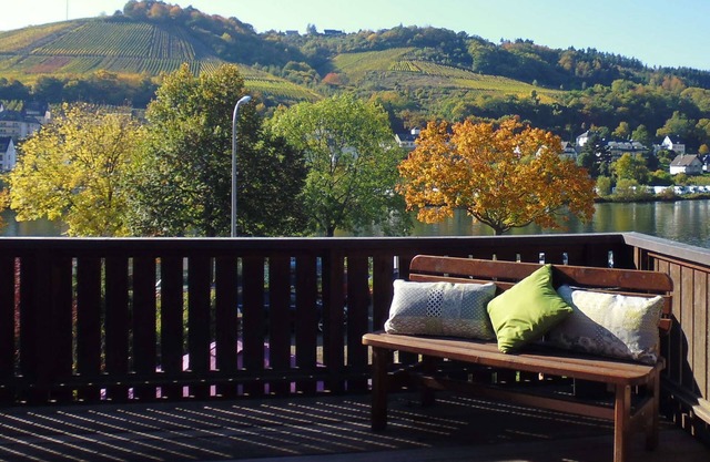 With terrace and Moselle view