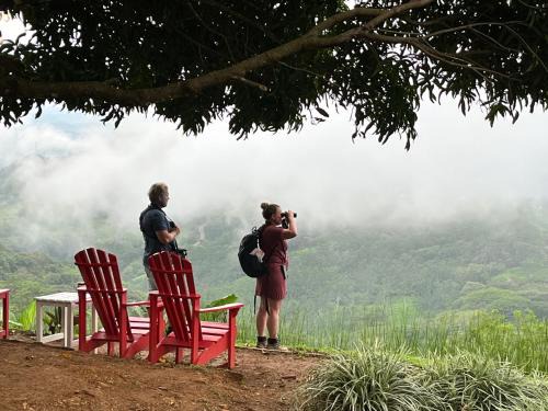 Wood cozy cabin with ocean views