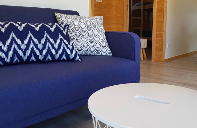 Wooden cottage near the sea