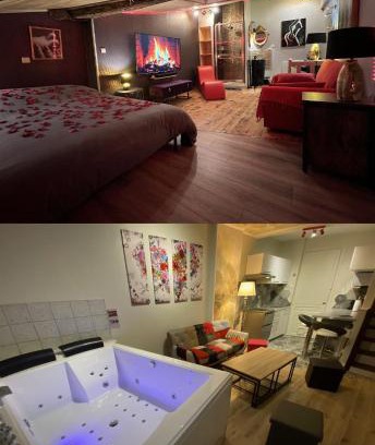 Montluel Cama Y Desayuno | À HOME LOVE-SPA, le plus luxueux parmi nos 2 établissements