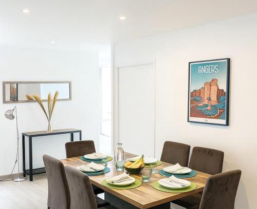 Roseraie - Orgemont Apartamento | Élégant rez-de-jardin 4 chambres à Angers