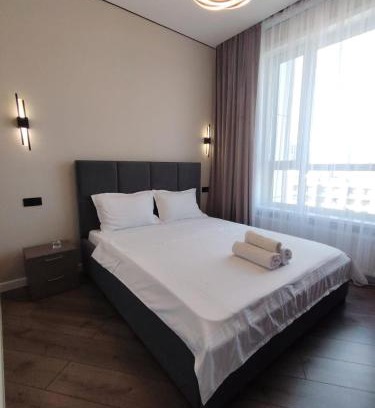 Almaty District Apartamento | ЖК Sardar City стильная 2-комнатная апартаменты