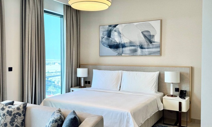 Muharraq Apartamento | استوديو فاخر 5 نجوم في العنوان مراسي فيستا